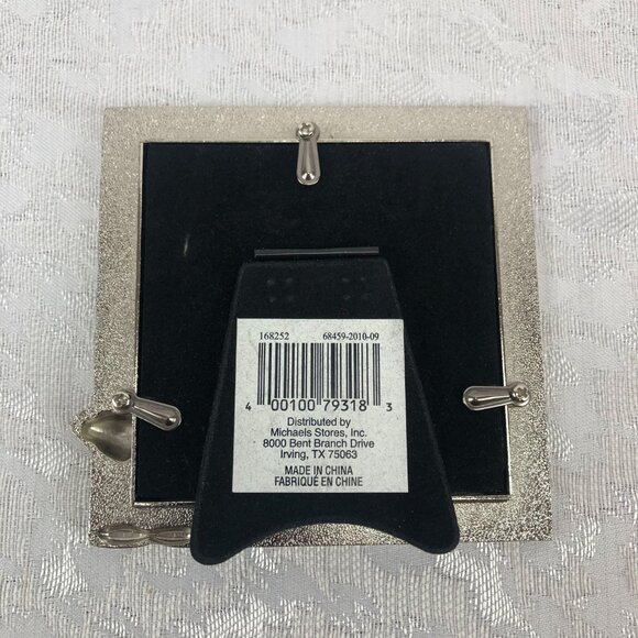 Studio Décor Minis Sleek 3”x3” Photo Frame with Martini Glasses Decoration - Picture 6 of 6